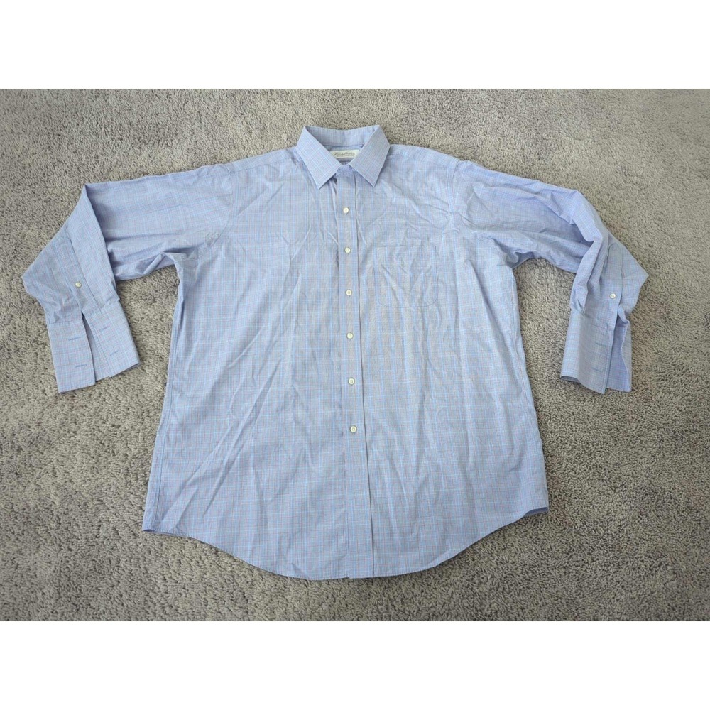 Brooks Brothers Dress Shirt Mens XXL Checked French Cuff Business Formal